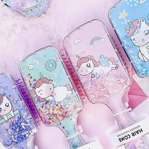 Cute Paddle Cushion Antistatic Hair Loss Massage Hairbrush 3D